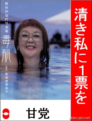 選挙風ポスター - 清き私に一票を