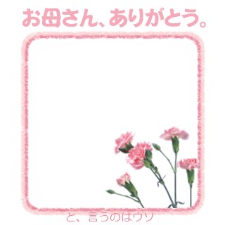 母の日 - と、言うのはウソ