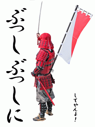 武士の背中 - こう見えた
