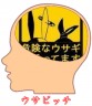 危険なウサギが乗っています